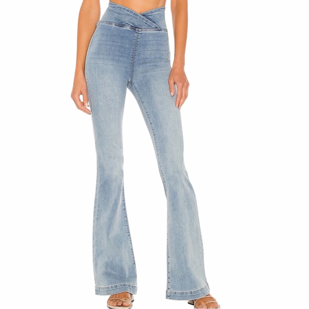 Free People x We The Free Venice Beach Flare in Spring Blue Size 26